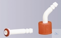 Hose connection, bent, with gasket, made of polypropylene