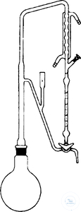 Apparatus for the determination of essenial oils acc. to DAB, complete, borosilicate glass