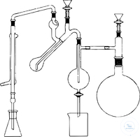 Macro Apparatus for determination of nitrogen acc. to Parnas-Wagner, complete, Kjeldahl flask...