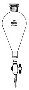 Separatory funnel, Squibb, boros. glass detachable PTFE- stopcock, 1000 ml, ST 29/32, bore of...
