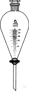 Scheidetrichter 500 ml konische Form NS-PTFE-Küken