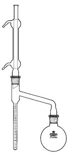 Water estimator acc. to Dean Stark, complete with measuring tube 2 ml:0,05 ml