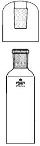 SAMPLING BOTTLE, 125 ML WITH GROUND CAP, FOR MERCK WATER ANALYSIS