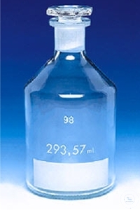 Bottles, Winkler, 500-600 ml, accurately adjusted capacity, Ø 87 mm, height 170 mm, with label,...