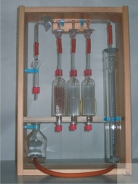 Gas burette, 100 ml, w. Schellbach stripes, graduated 0-50 ml:0,2 ml and 50-100 ml:0,1 ml, with...