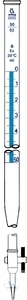 Buret kl.B 50 ml:0,1 - Schellbach, met afneembare ptfe-kraan