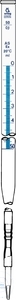 Burettes, 100 ml:0.2 DIN-AS, w. olijf, buis en punt, Schellbach PU = 2 st.