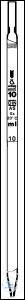 Bact. Pipetten met schaalverdeling, Kl-AS, 2,2 ml, markeringen bij 2,2-2,1-2,0-1,0 ml, versterkte...