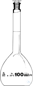 Messkolben, 2000 ml, A, KB, NS 29/32, MA
