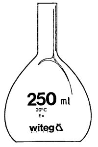 Überlaufmesskolben 97 ml Klasse B Überlaufmesskolben, für die Wasseruntersuchung, an der...