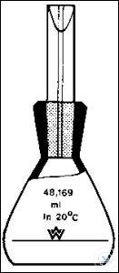 Pyknometer Gay-Lussac 5 ml ± 0,006 ml geijkt op inhoud