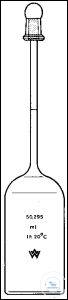 Pycnometer, acc. to Reischauer, 5 ml, acc. to ISO 3507, cap ST 5/13, precisely adjusted to the...