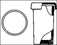 Verfcilinder met overvallend deksel rond Verfcilinder met overvallend deksel, hoogte 85 mm, A.D....