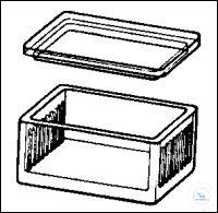 VERFTROG N.SCHIEFFERDECKER Kleurbakje volgens Schiefferdecker, voor 10 draagglaasjes, 76 x 26 mm