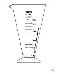 MENSUREN SPITZKON.FORM Mensuren, spitzkonische Form, DIN B, 1000:20 ml, Borosilikatglas