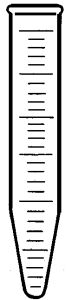 Centrifugebuizen, wit gegradueerd, 15 :0.1 ml, rand met flens, AR-glas, 17 x 112 mm, PU = 100 stuks