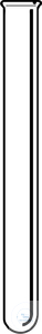 REAGENSE GLASSEN RONDE.BOTTOM 160 x 16mm AR Reageerbuis, geparelde rand, 16 x 160 mm, ronde...