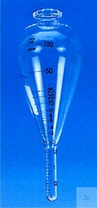 ASTM-Zentrifugenglas 100 ml birnenförmig weiß graduiert ASTM-Zentrifugengläser, Birnenform, 100...