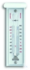 Maximum-Minimum-Thermometer, mit Magnet,-30-+50 Gradc : 1/1 Grad C, wettergeprüft, ohne Quecksilber