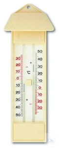 Maximum-Minimum Thermometer, Wetter-  geprüft, mit Druckknopf, -30/+50°C