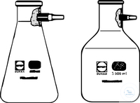 10Artikelen als: SLANGENBOTTEN 100ml Afzuigkolven, 100 ml, helder glas, Erlenmeyer vorm, met...