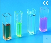 Disposable cuvettes, semi-micro, high form, 2,5 ml, PS, crystal clear   Case = 100 pcs.