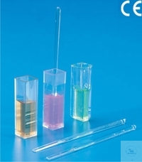 Disposable cuvettes, semi-micro, low form, 1,5 ml, PMMA, crystal clear   Case = 100 pcs.