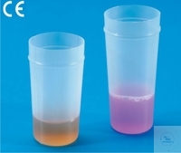 Toa-Becher aus Polyethylen Toa-Becher, für Stummel-Cups für Toa und Royco Cell-Counter, Masse 72...