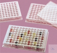 Deckel f. Mikrotestplatten, PS, steril,  Pack = 100 Stück