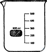 Becher, niedrige Form, 25 ml, mit Teilung, mit Ausguss, A.Ø 34 mm, Höhe 50 mm, DURAN® Glas, VE =...
