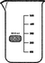 Beaker 150 ml tall form with spout with witeg logo Beaker 150 ml, tall form, with spout, outer Ø:...