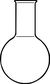 Flasks, round bottom, narrow neck, w. beaded rim, borosilicate-gl., 20000 ml