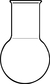 Flasks, round bottom, wide neck, 10000 ml, with beaded rim, neck O.Ø 89 mm, O.Ø 279 mm, height...