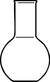Flasks, flat bottom, narrow neck, 500 ml, with beaded rim, neck O.Ø 34 mm, O.Ø 105 mm, height 163...