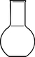 Flasks, flat bottom, narrow neck, 250 ml, with beaded rim, neck O.Ø 34 mm, O.Ø 85 mm, height 138...