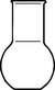 Flasks, flat bottom, medium length, borosilicate, with beaded rim, 50 ml, flask Ø 51 mm, height...