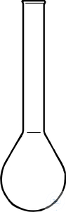 Flasks, Kjeldahl, borosilicate-glass, 500 ml,   flask Ø 101 mm, height 300 mm, neck Ø 34 mm