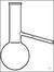 Distilling flasks 250 ml with side arm 200/8 mm Distilling flasks, 250 ml, with side arm 200/8...