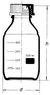 witeg Laborflaschen 2000 ml GL 45 Boro 3.3 klar blaue Kappe witeg Laborflaschen, 2000 ml, GL 45,...