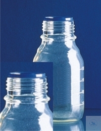 Laborflaschen, 1000 ml, GL 45, mit Graduierung, ohne Schraukappe und Ring, DURAN®, VE = 10 Stück