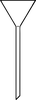 Trichter 80mm Borosilikatglas langer Stiel Trichter mit langem Stiel, Borosilikatglas, Ø A. 80 mm...