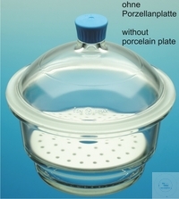 Desiccators NOVUS, with knobbed lid, Ø 250 mm, borosilicate glass