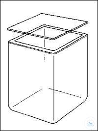 Präparatenkasten 100 x 60 x 50 mm Präparatenkasten aus starkem Glas, mit aufgeschliffener...