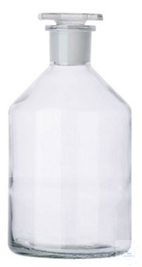 Fles 1000 ml, glasstop NS29, helder glas