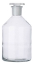 Bottles conical shoulder, narrow mouth, 50 ml, NS 14/15, clear, ST-glass-stopper, Soda-Glass