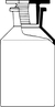 Bottle conical shoulder 1000 ml wide mouth Bottles conical shoulder, wide mouth, 1000 ml, NS...