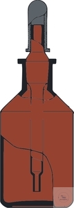 Tropfflaschen 100ml Tropfflasche, 100 ml, Steilbrust, mit NS-Pipette, kompl. mit Gummihütchen,...