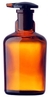 Dropping bottle 50 ml amber glass Dropping bottle, 50 ml, TK, with grooved flat stopper, amber glass