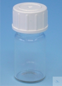 Specimen bottles 30ml GL25 clear glass Specimen bottles, 30 ml, with thread GL 25, for tests,...