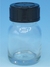 Flaschen 200ml Weithals Klarglas Weithals-Flasche 200 ml, DIN-Gewinde GL 55, komplett mit...